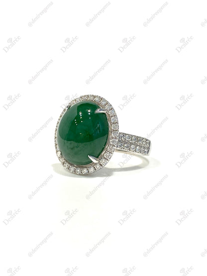 Natural Type A Jadeite Ring