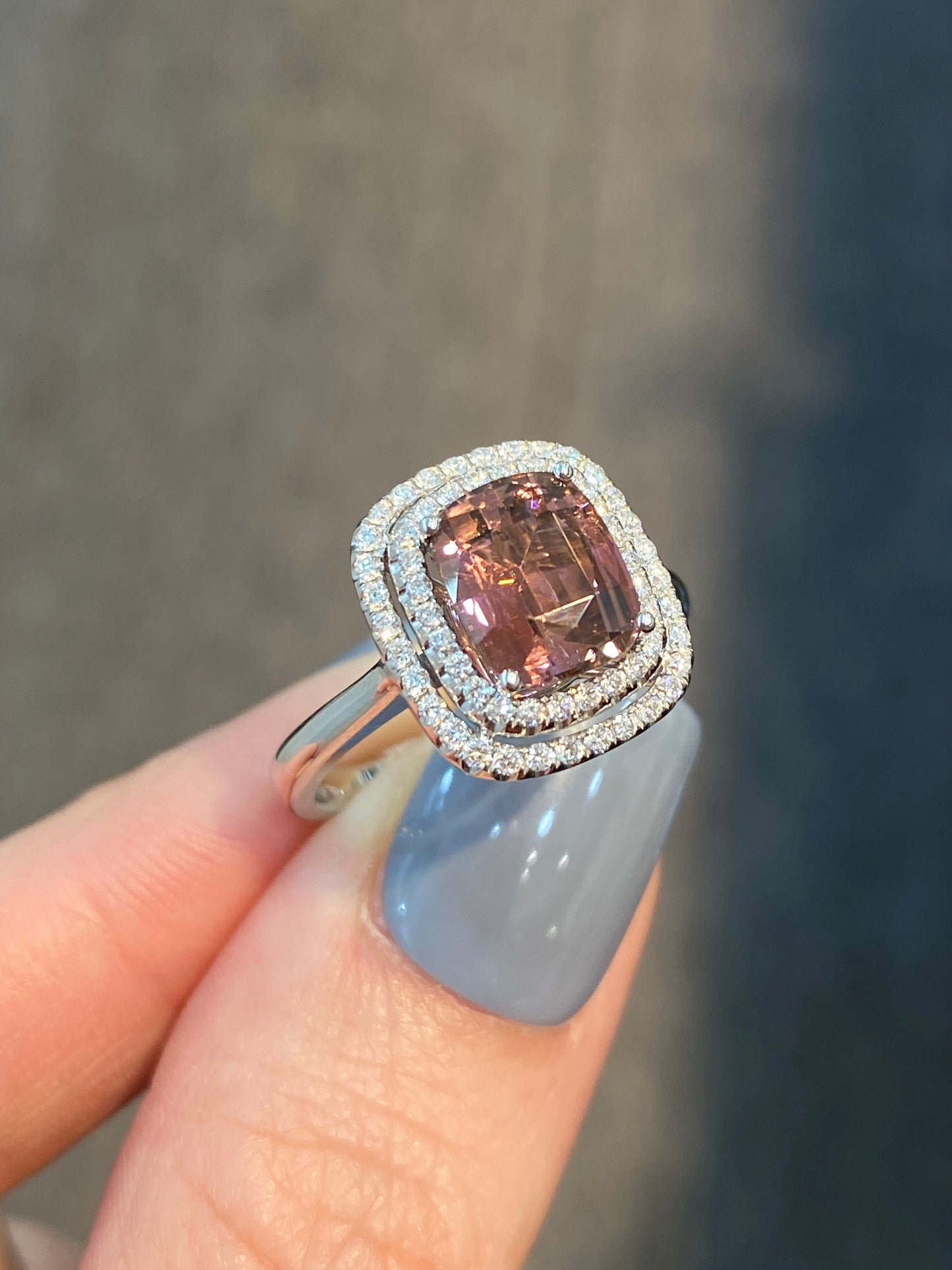 Natural Purplish Pink Tourmaline 1.90ct Ring