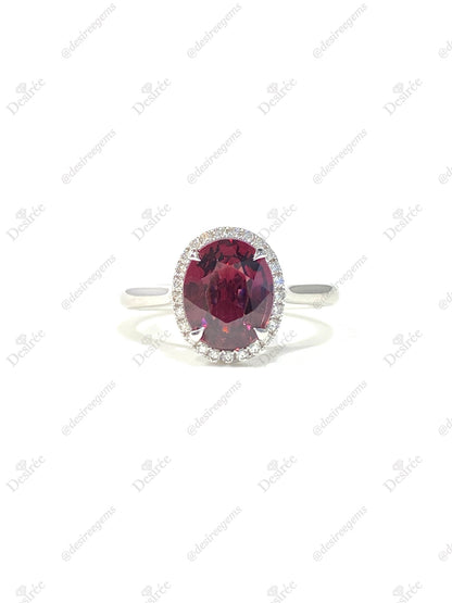 Natural Red Garnet 2.52ct Ring