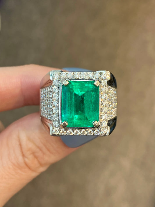 Natural Emerald 5.89ct Ring