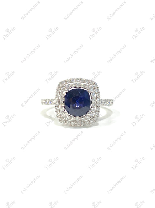 Natural Blue Sapphire 1.36ct Ring