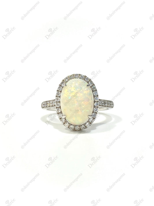 Natural Australian Opal 2.44ct Ring