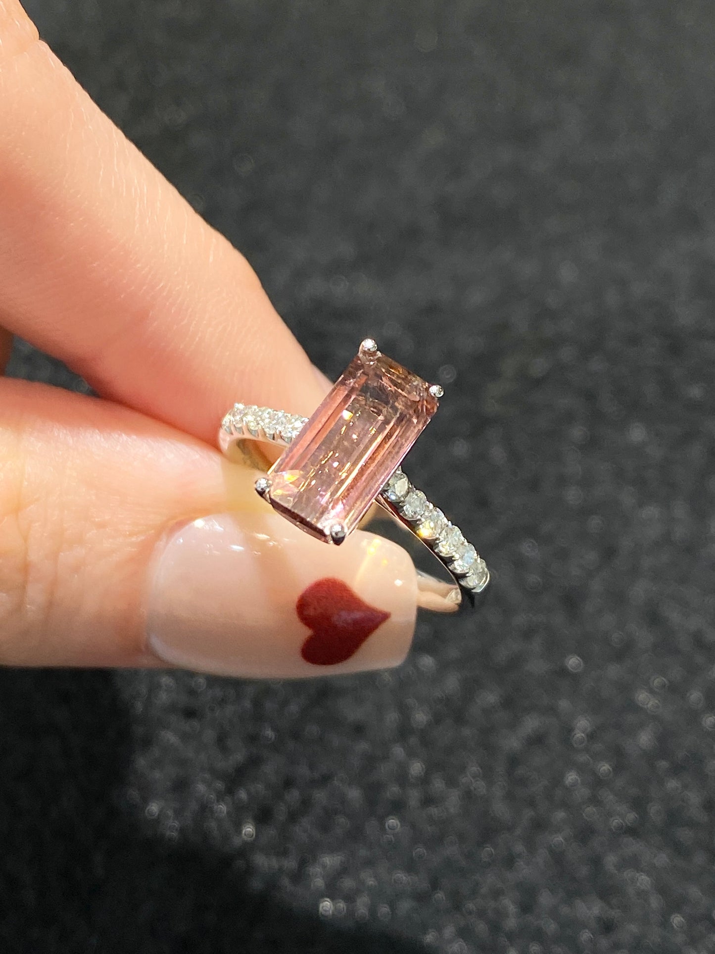 Natural Bicolor Tourmaline 2.38ct Ring