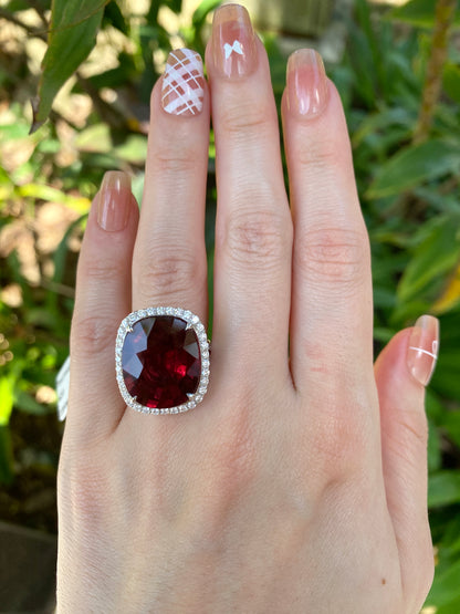 Natural Tourmaline 14.33ct Ring