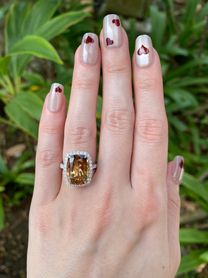 Natural Tourmaline 8.99ct Ring