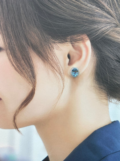 Natural Aquamarine Earrings 5.50ct
