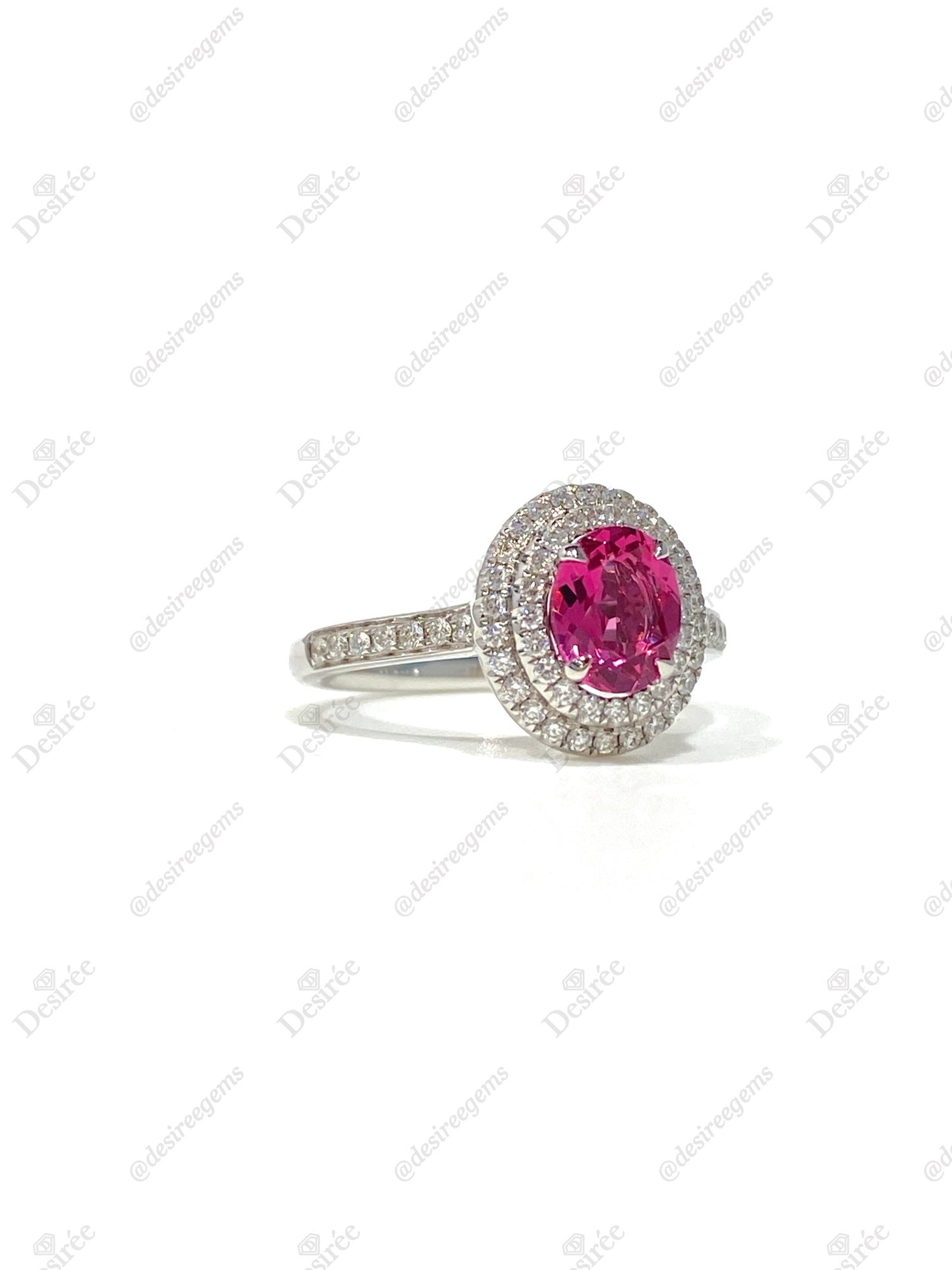 Natural Pink Spinel 0.87ct Ring