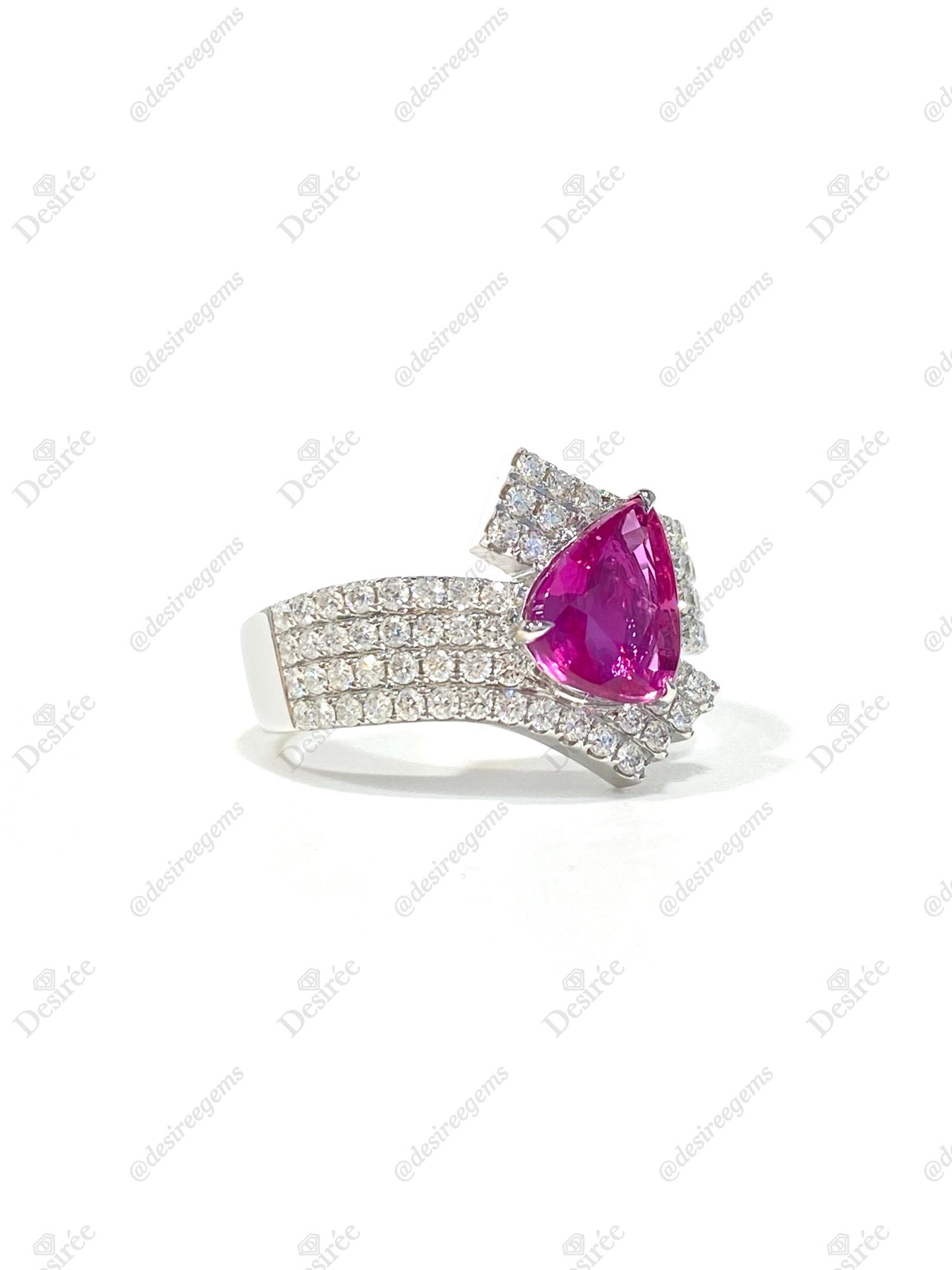 Natural Unheated Ruby 2.01ct Ring