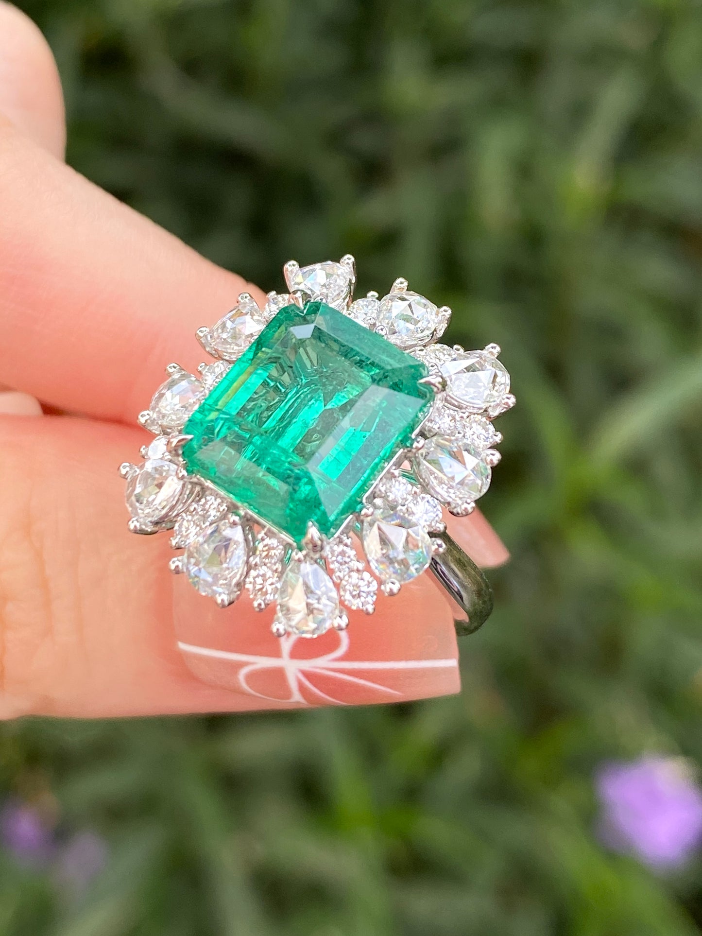 Natural Emerald 4.96ct Ring
