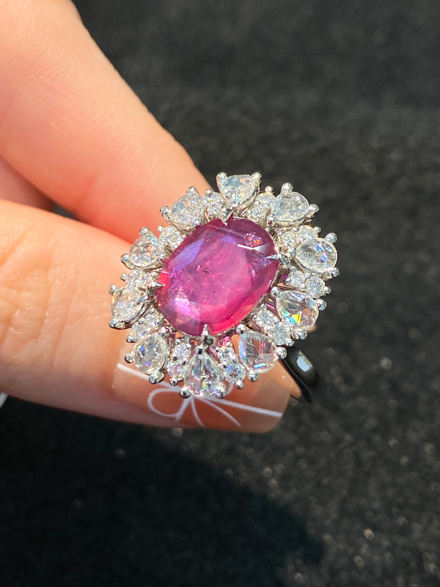 Natural Unheated Ruby 3.11ct Ring