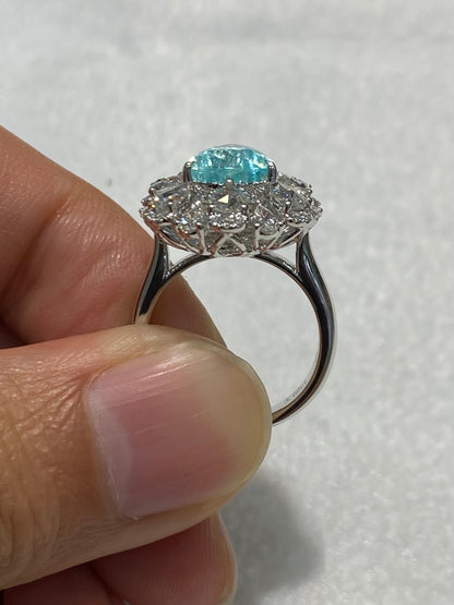 Natural Paraiba Tourmaline 3.66ct Ring / Pendant