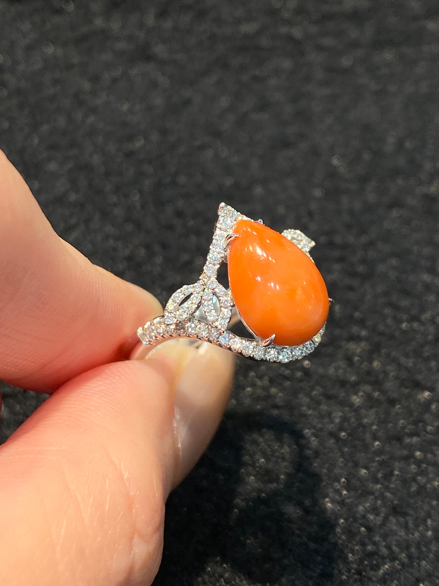 Natural Coral Ring