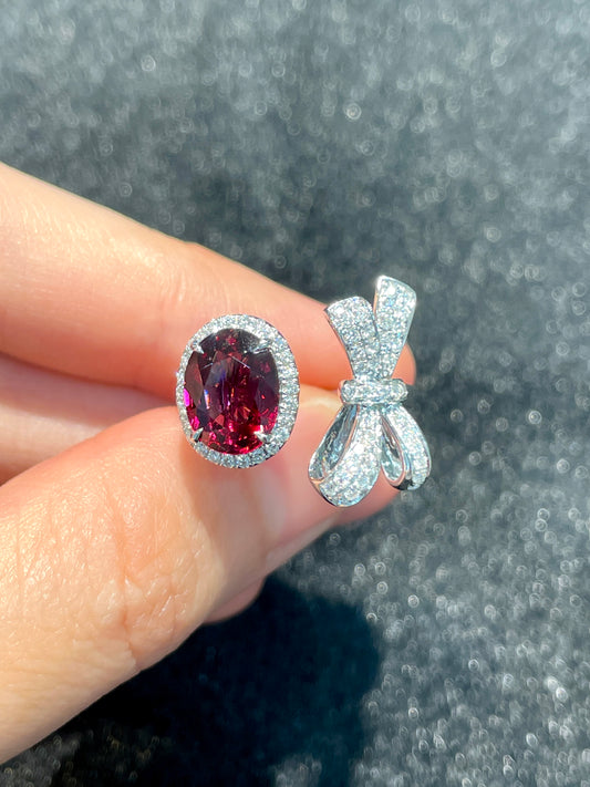 Natural Red Garnet 2.82ct Ring