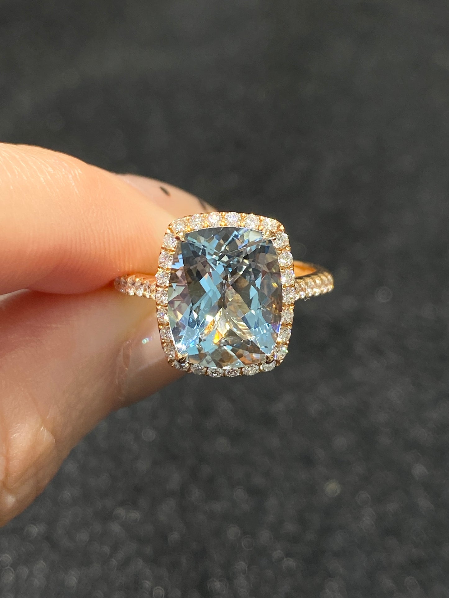 Natural Aquamarine 3.61ct Ring