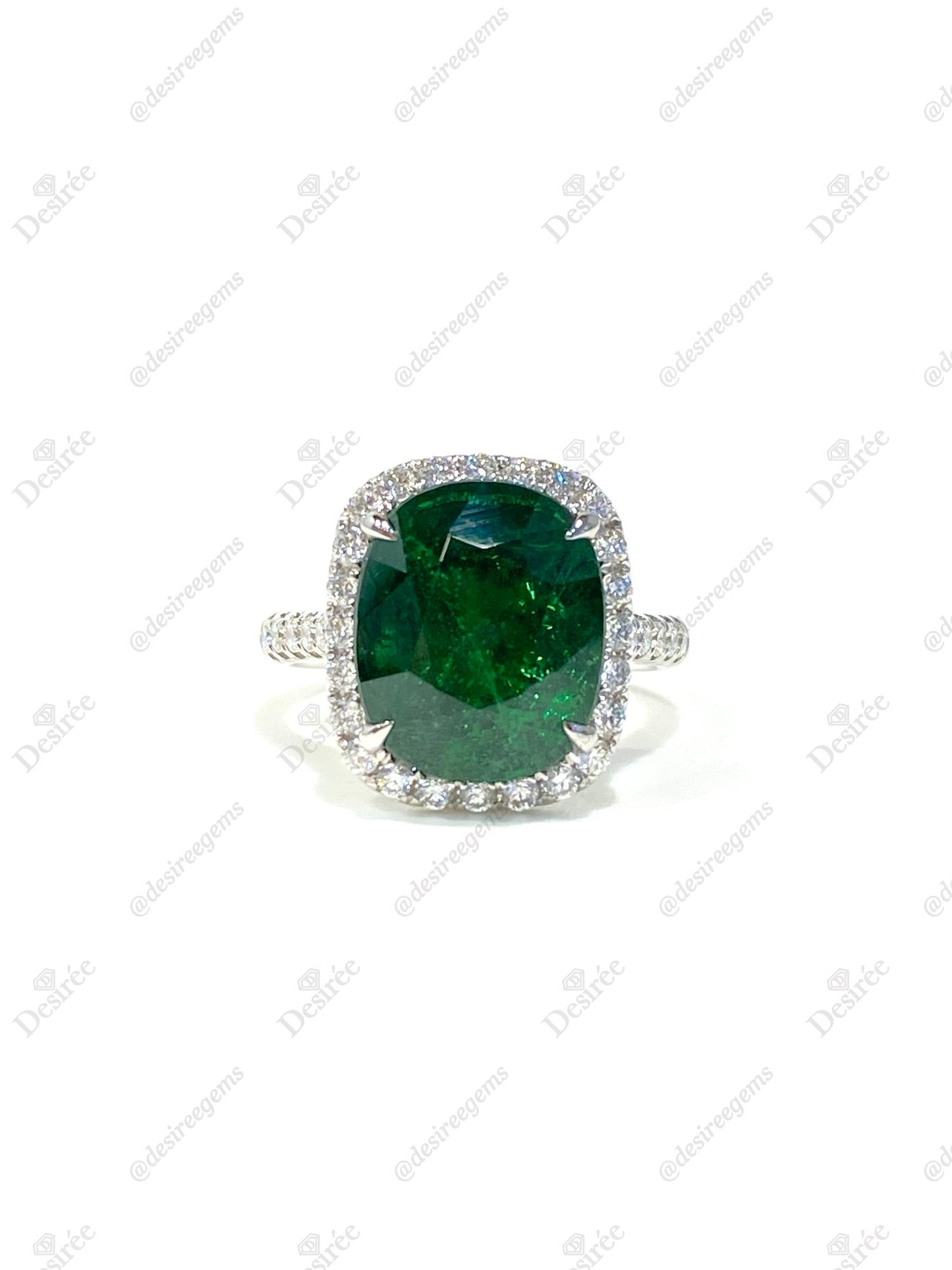 Natural Tsavorite Green Garnet 7.98ct Ring