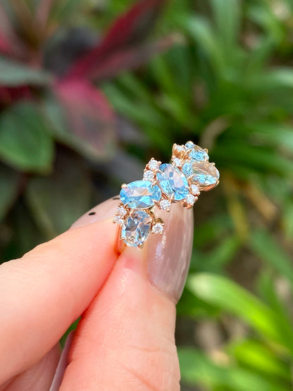 Natural Aquamarine 1.72ct Ring