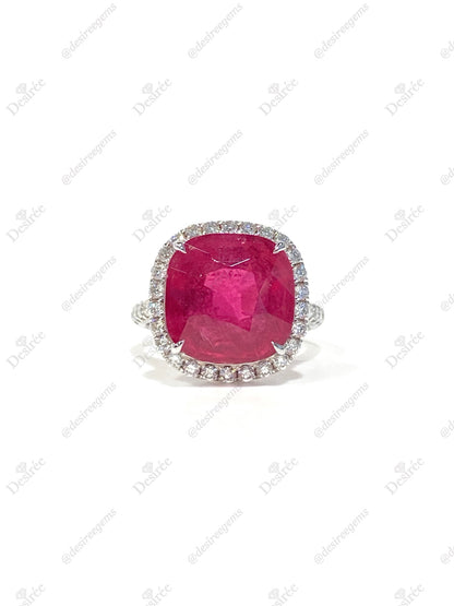 Natural Pink Tourmaline 8.64ct Ring