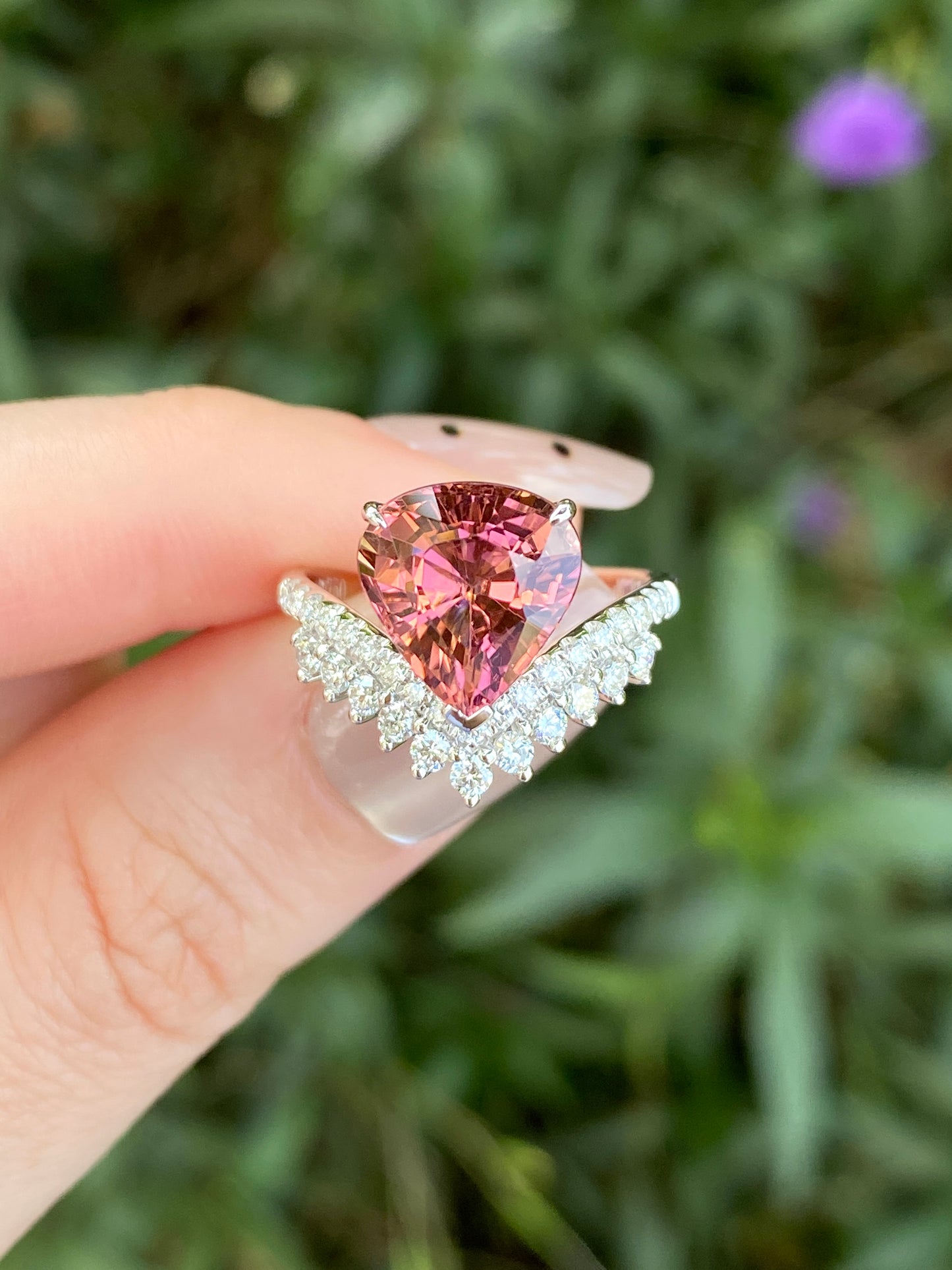 Natural Tourmaline 3.47ct Ring