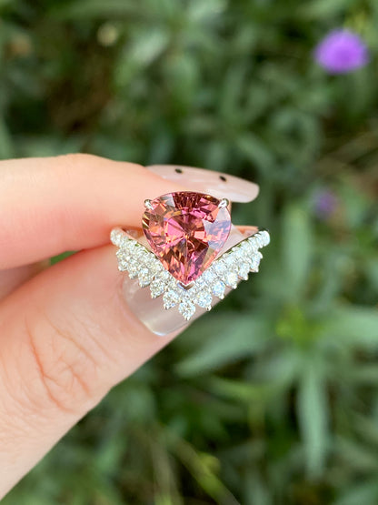 Natural Tourmaline 3.47ct Ring