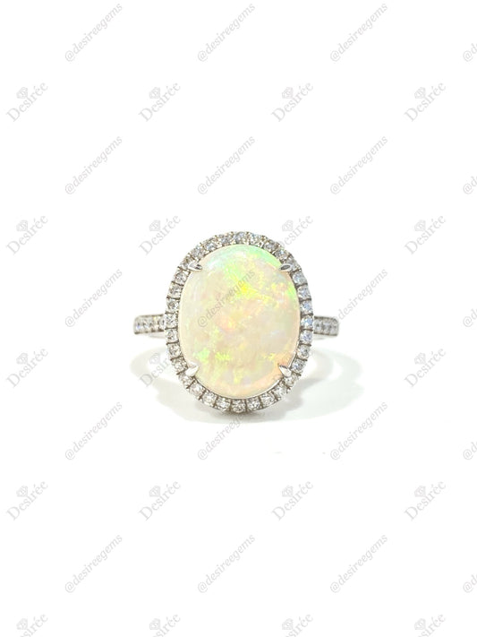 Natural Australian Opal 3.38ct Ring