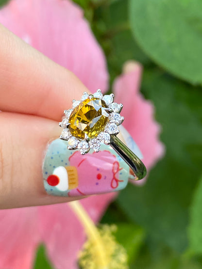 Natural Chrysoberyl 2.19ct Ring