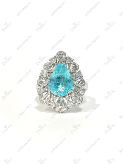 Natural Paraiba Tourmaline 3.66ct Ring / Pendant