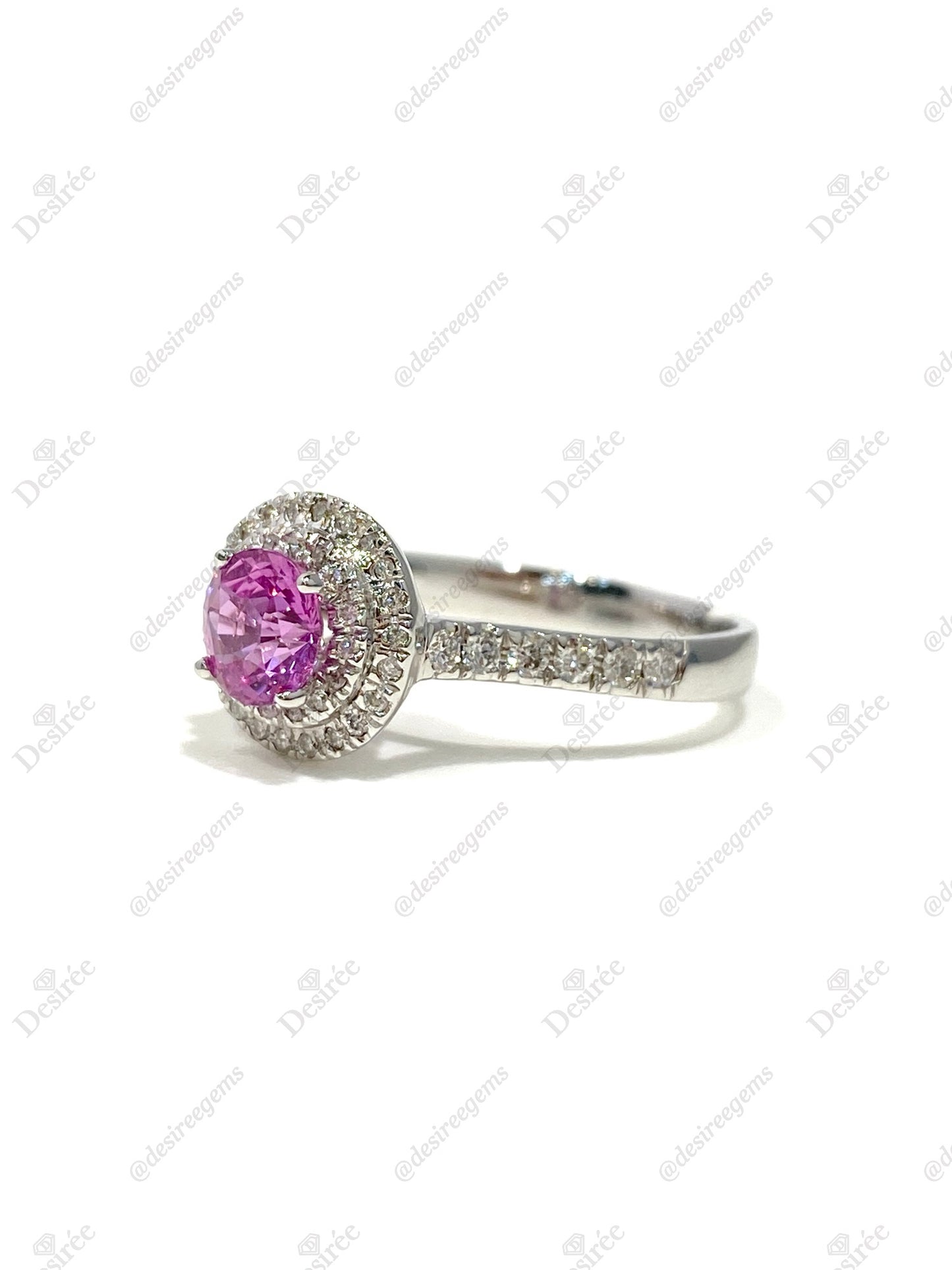 Natural Pink Sapphire 1.05ct Ring