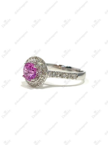 Natural Pink Sapphire 1.05ct Ring