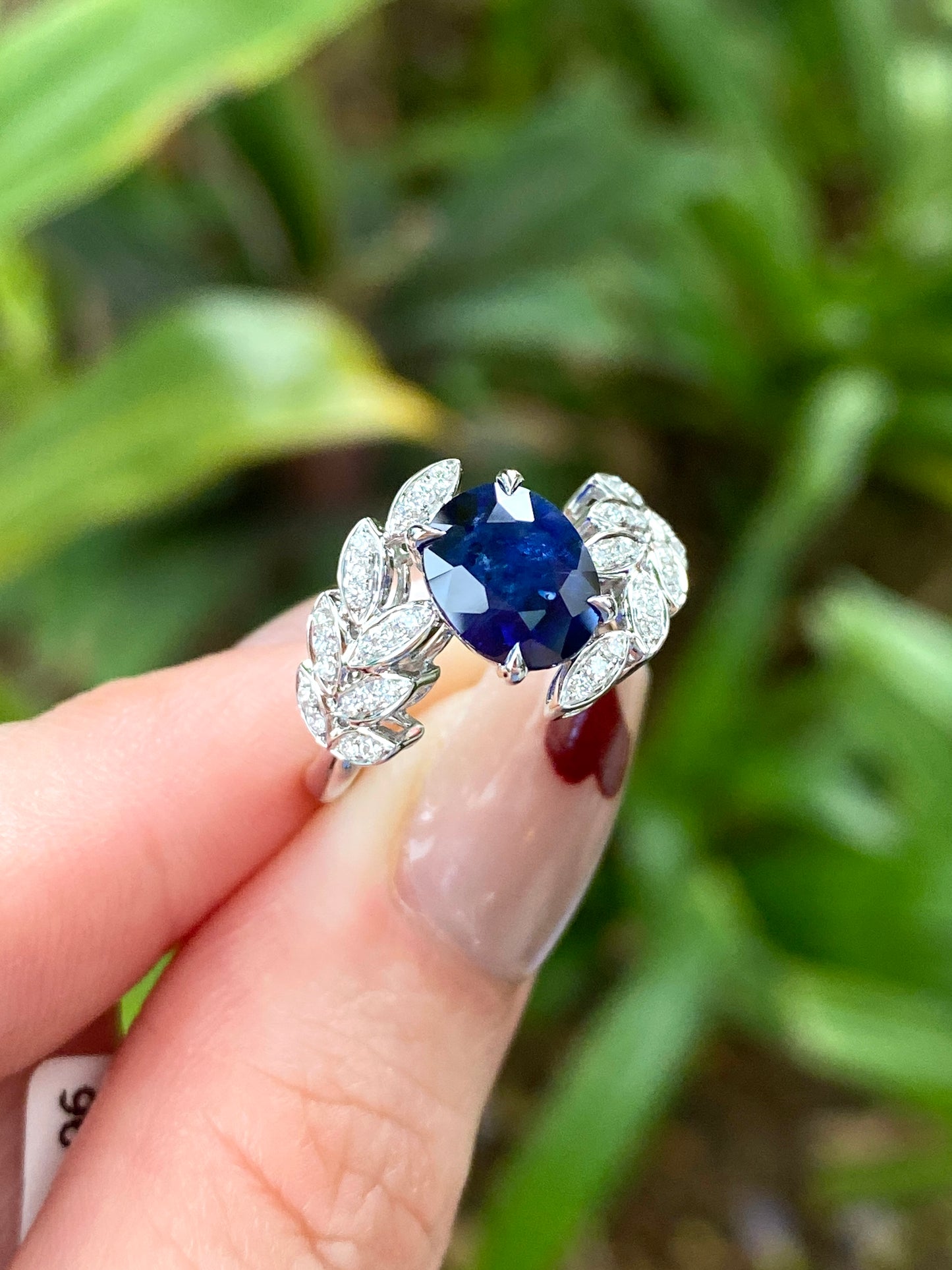 Natural Blue Sapphire 1.96ct Ring