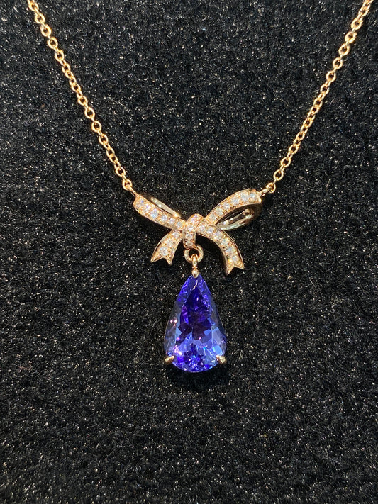 Natural Tanzanite 2.36ct Necklace