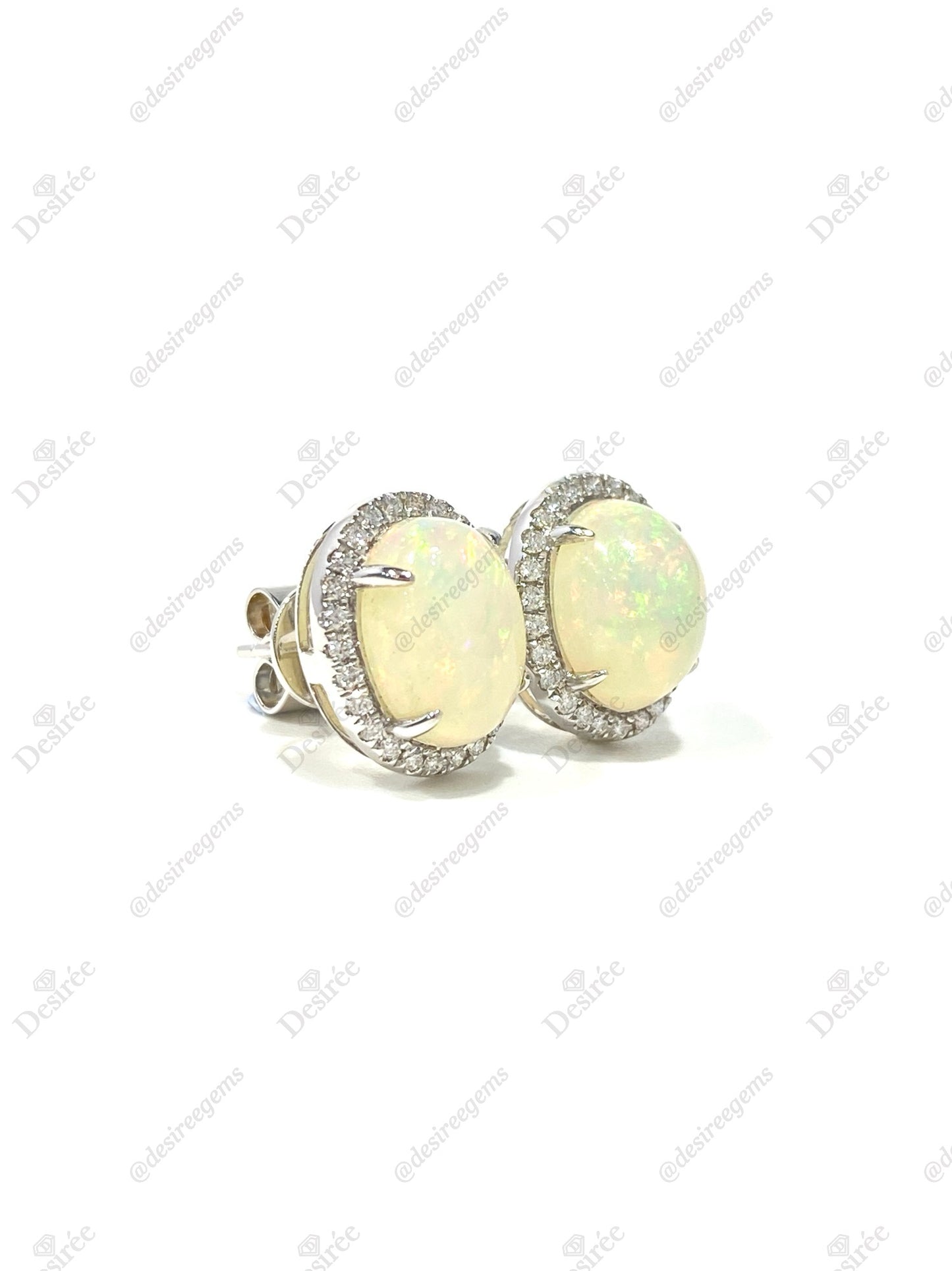 Natural Opal 3.91ct Earrings