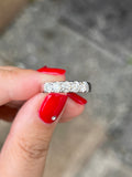 Natural Diamond Ring 0.92ct Set In 18K White Gold Gemstone Fine Jewellery Singapore