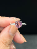 Natural Pink Tourmaline 2.43ct Ring Set In 18K White Gold Singapore Gemstone Fine Jewelry