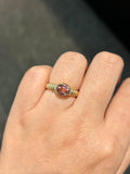 Natural Pink Tourmaline 1.61ct Ring Set In 18K Yellow Gold Singapore Gemstone Fine Jewelry