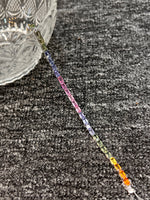 Multicolor Sapphires 10.22ct Bracelet Set In 18K White Gold Singapore Fine Jewellery