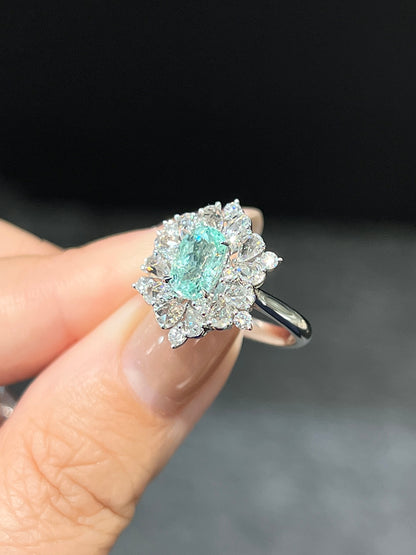 Natural Paraiba Tourmaline 1.26ct Ring