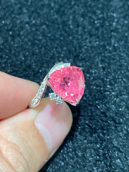 Natural Pink Tourmaline 5.52ct Ring