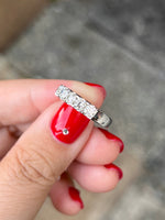 Natural Diamond Ring 0.92ct Set In 18K White Gold Gemstone Fine Jewellery Singapore