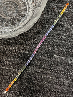 Multicolor Sapphires 10.22ct Bracelet Set In 18K White Gold Singapore Fine Jewellery