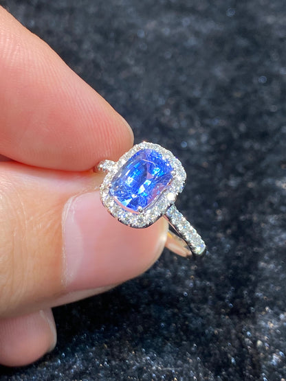 Natural Blue Sapphire Ring 2.13ct