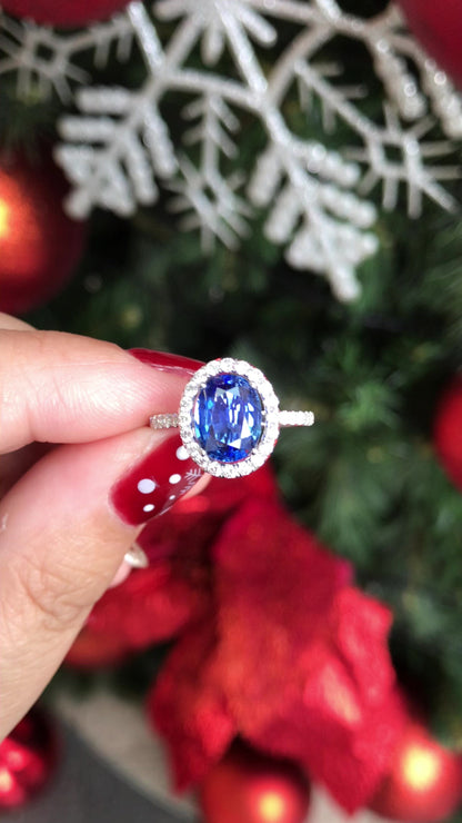 Natural Blue Sapphire Ring 2.51ct