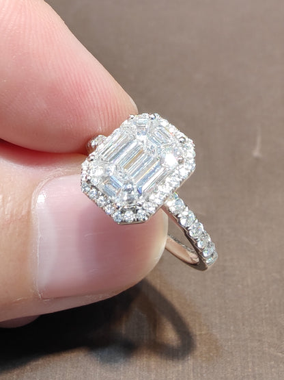 Natural Diamond 1.41ct Ring