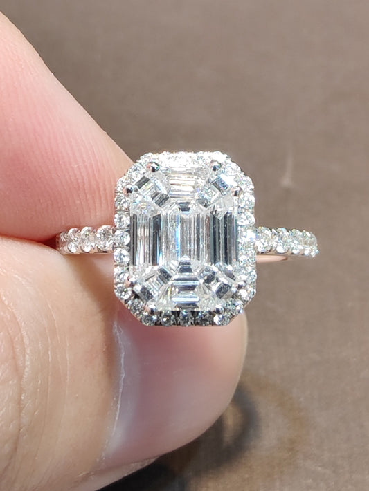 Natural Diamond 1.41ct Ring
