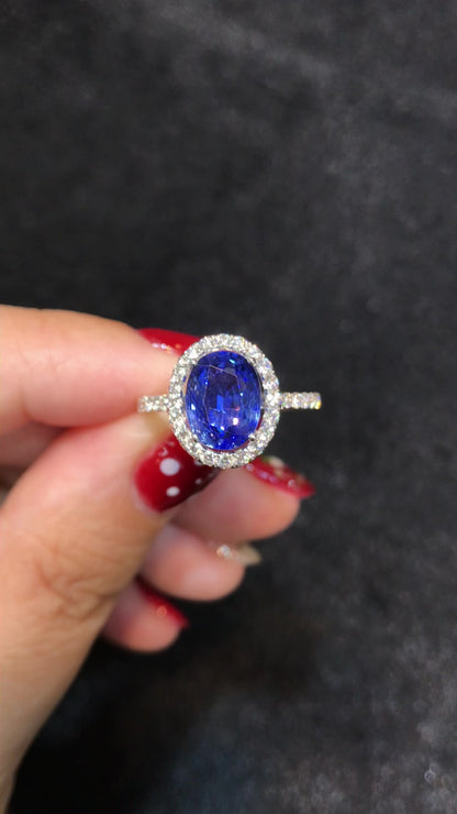 Natural Blue Sapphire Ring 2.51ct