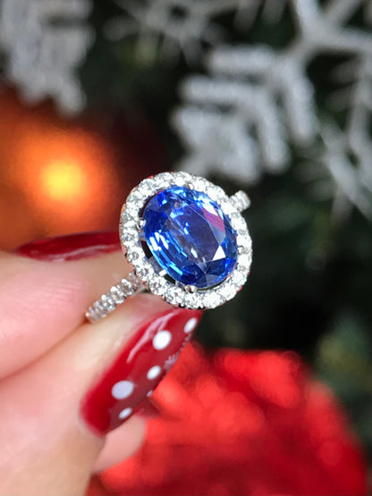Natural Blue Sapphire Ring 2.51ct