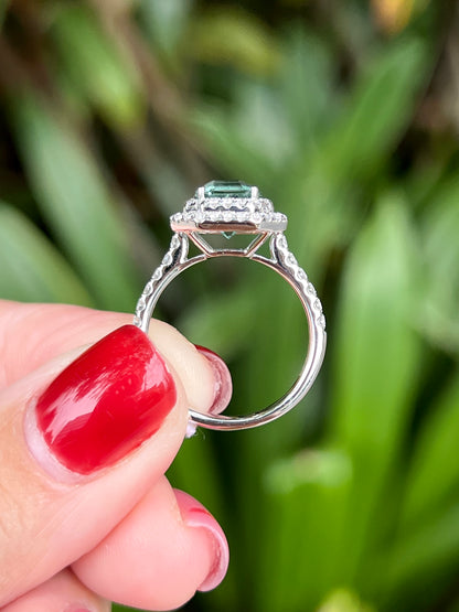 Natural Seafoam Tourmaline 1.85ct Ring