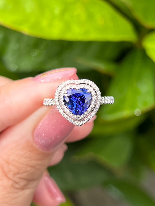 Natural Tanzanite 1.65ct Ring