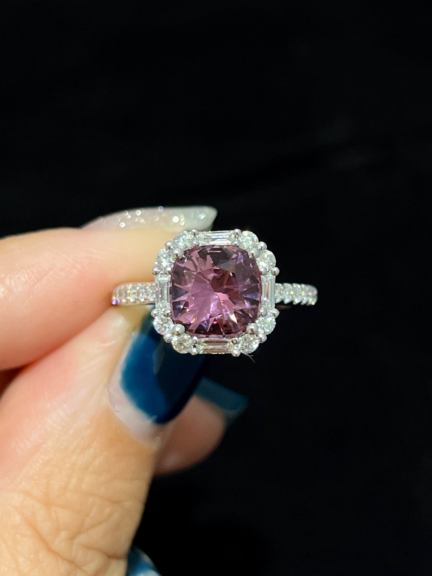 Natural Pink Spinel 2.26ct Ring