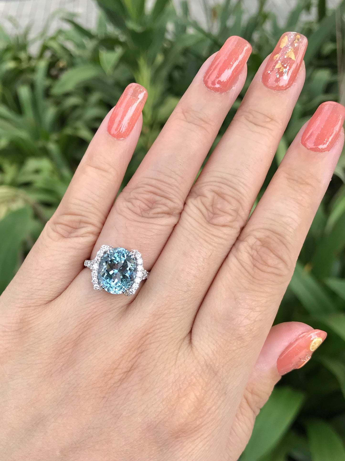 Natural Aquamarine 4.10ct Ring