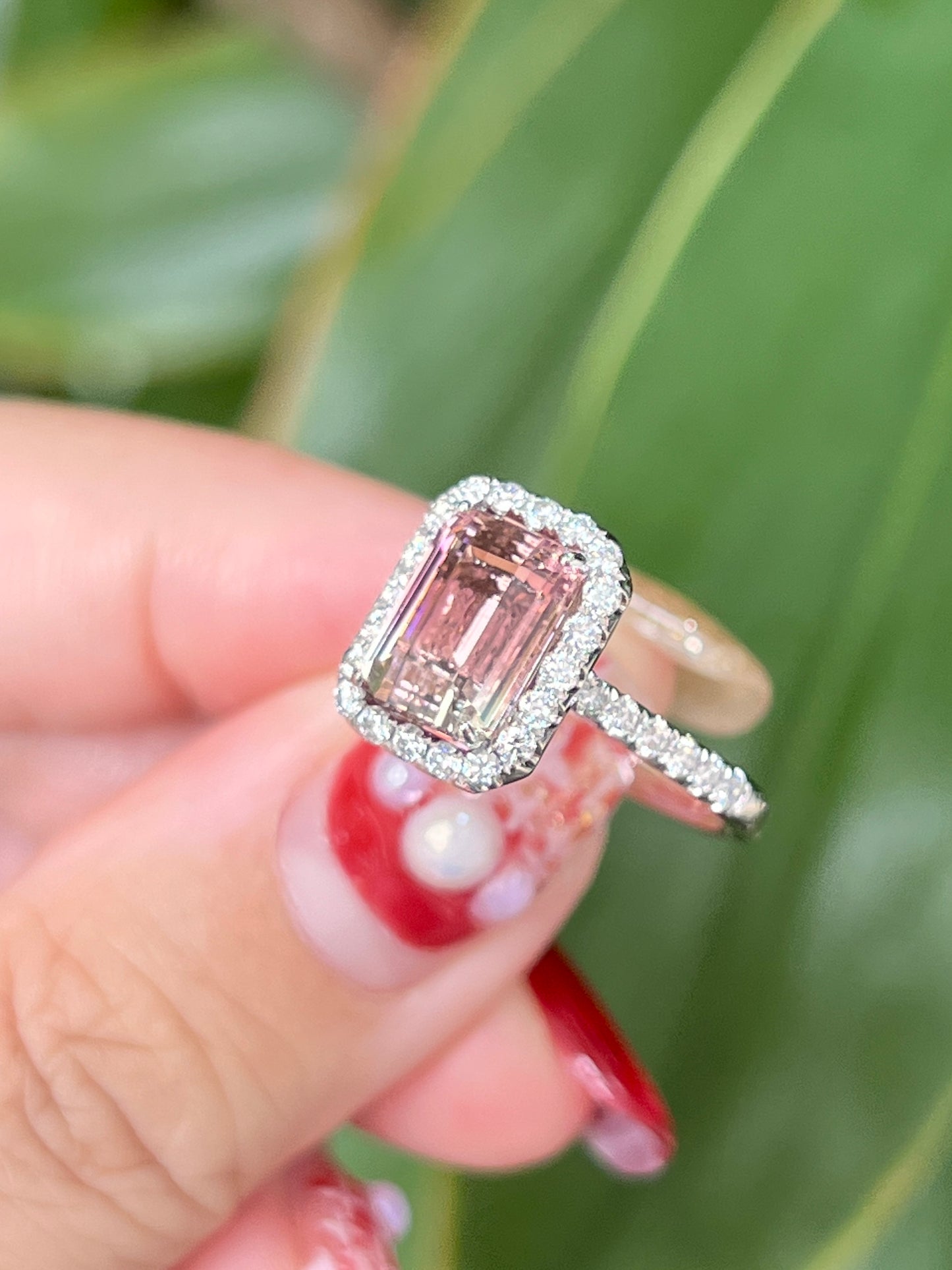 Natural Bi-color Tourmaline 2.56ct Ring